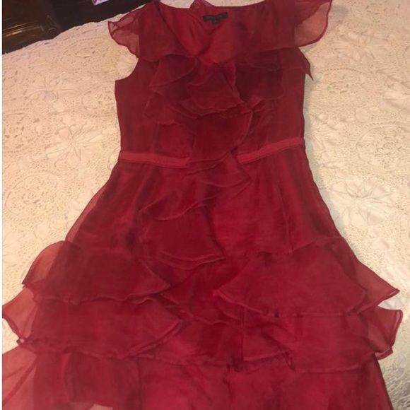🎁🌹New Rachel Zoe Red Ruffled Dress🌹🎁 - Picture 5 of 7